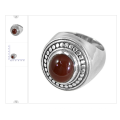 AWESOME RED ONYX GEMSTONE WITH 925 SOLID SILVER TRADITIONAL DESIGNER RING ENGAGEMENT JEWELRY